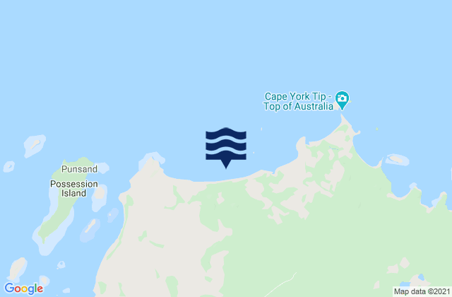Mappa delle Getijden in Punsand Bay, Australia