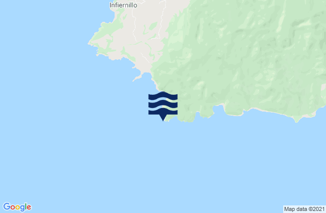 Mappa delle Getijden in Punta Mariato, Panama