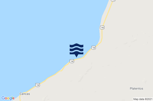 Mappa delle Getijden in Punta Mero, Peru