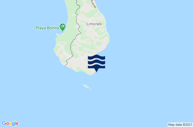 Mappa delle Getijden in Punta de Burica, Panama