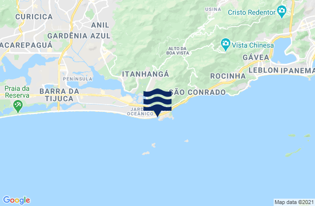 Mappa delle Getijden in Quebra Mar, Brazil