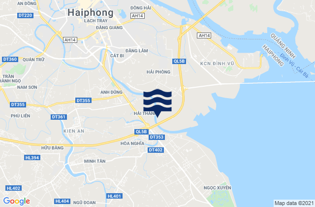 Mappa delle Getijden in Quận Dương Kinh, Vietnam