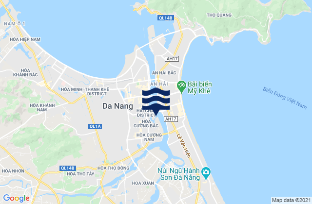 Mappa delle Getijden in Quận Hải Châu, Vietnam
