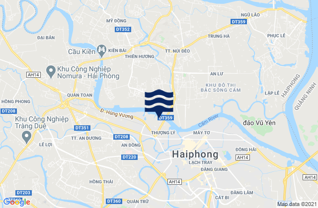 Mappa delle Getijden in Quận Hồng Bàng, Vietnam