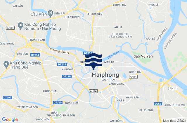 Mappa delle Getijden in Quận Lê Chân, Vietnam