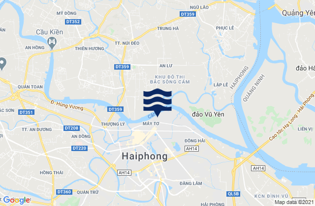 Mappa delle Getijden in Quận Ngô Quyền, Vietnam