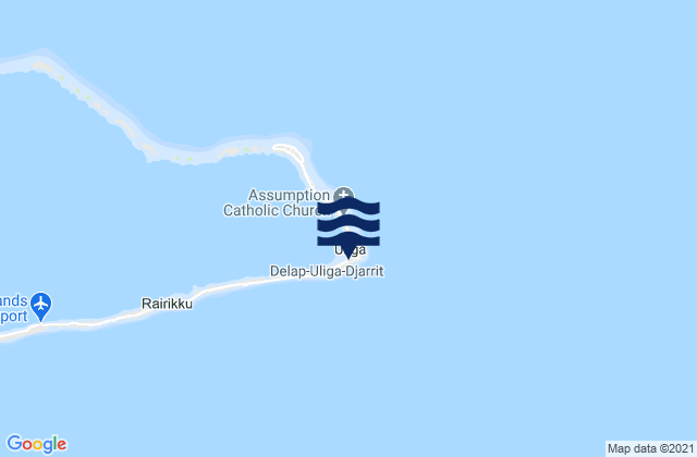 Mappa delle Getijden in RMI Capitol, Marshall Islands