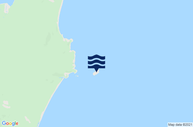 Mappa delle Getijden in Rabbit Island, Australia