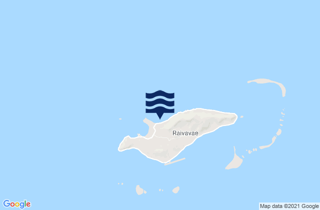 Mappa delle Getijden in Raivavae, French Polynesia