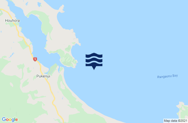 Mappa delle Getijden in Rangaunu Bay, New Zealand