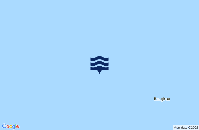 Mappa delle Getijden in Rangiroa Atoll, French Polynesia