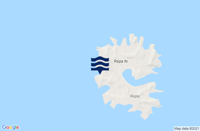 Mappa delle Getijden in Rapa (Haurei), French Polynesia