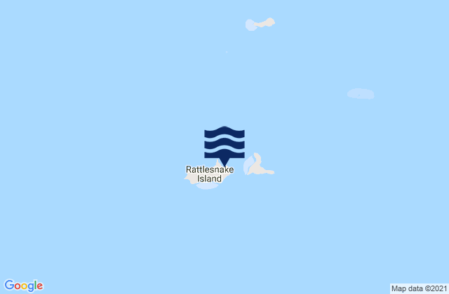 Mappa delle Getijden in Rattlesnake Island, Australia