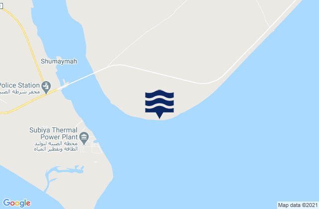 Mappa delle Getijden in Ra’s al Barshah, Kuwait