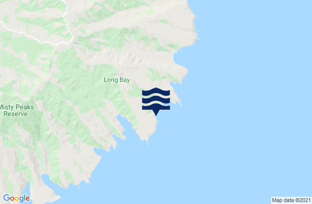Mappa delle Getijden in Red Bay, New Zealand