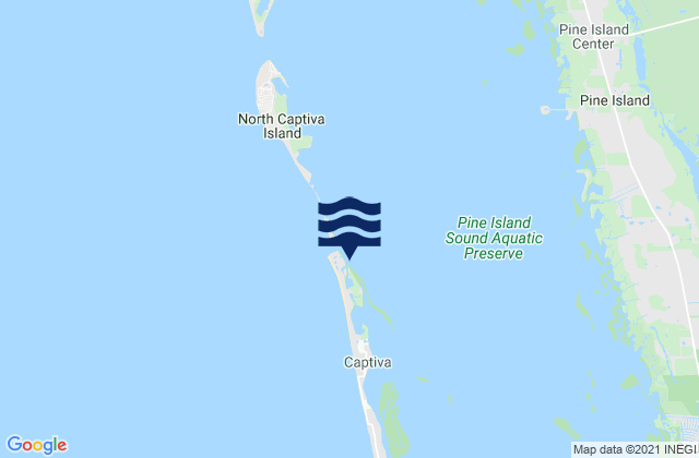 Mappa delle Getijden in Redfish Pass Captiva Island (North End), United States