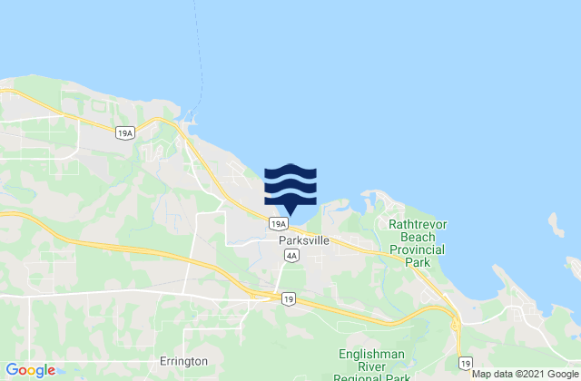 Mappa delle Getijden in Regional District of Nanaimo, Canada