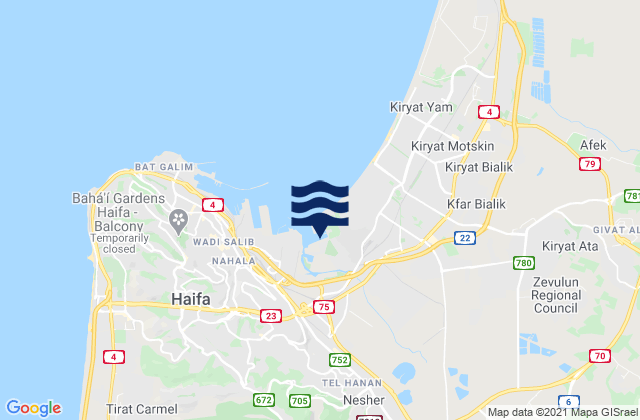 Mappa delle Getijden in Rekhasim, Israel