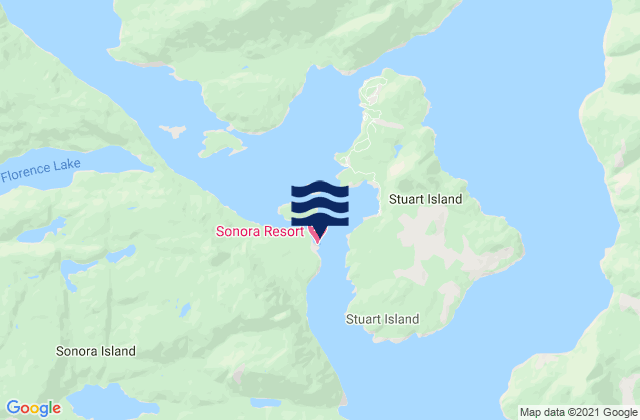 Mappa delle Getijden in Resor Island, Canada