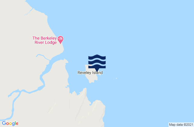 Mappa delle Getijden in Reveley Island, Australia
