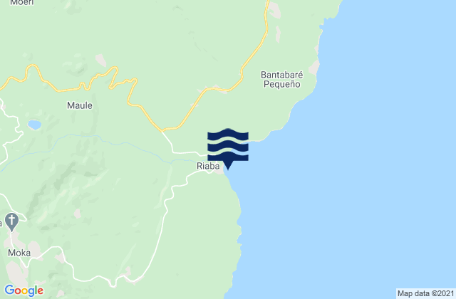 Mappa delle Getijden in Riaba, Equatorial Guinea