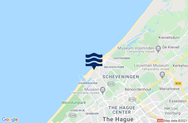 Mappa delle Getijden in Rijswijk, Netherlands