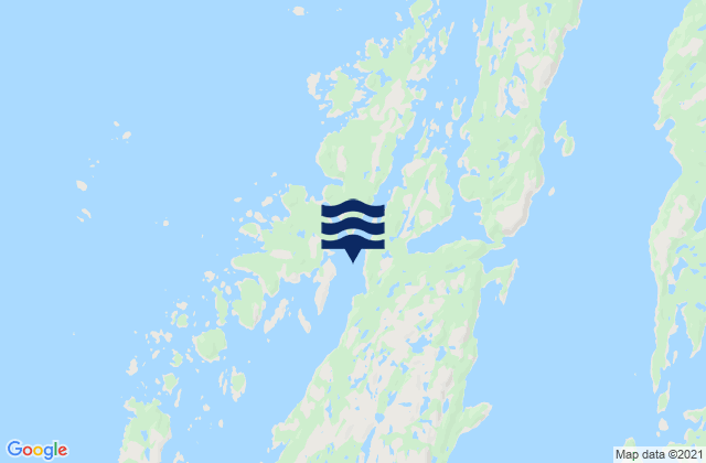 Mappa delle Getijden in Riley Cove, Canada