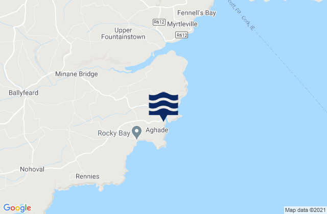 Mappa delle Getijden in Roberts Cove, Ireland