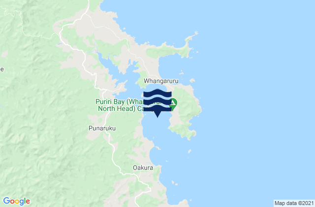 Mappa delle Getijden in Rocky Point, New Zealand