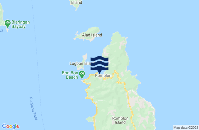 Mappa delle Getijden in Romblon, Philippines