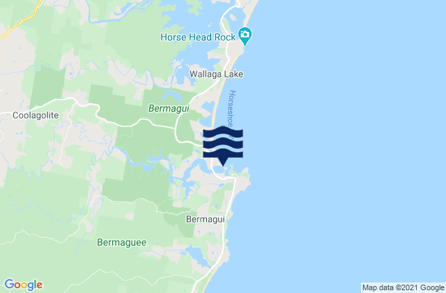 Mappa delle Getijden in Rose Bay, Australia