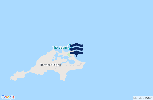 Mappa delle Getijden in Rottnest Island, Australia