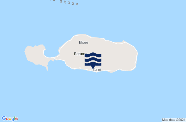 Mappa delle Getijden in Rotuma Island, Fiji