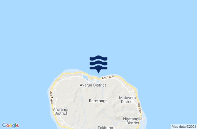 Mappa delle Getijden in Rutaki Passage, French Polynesia