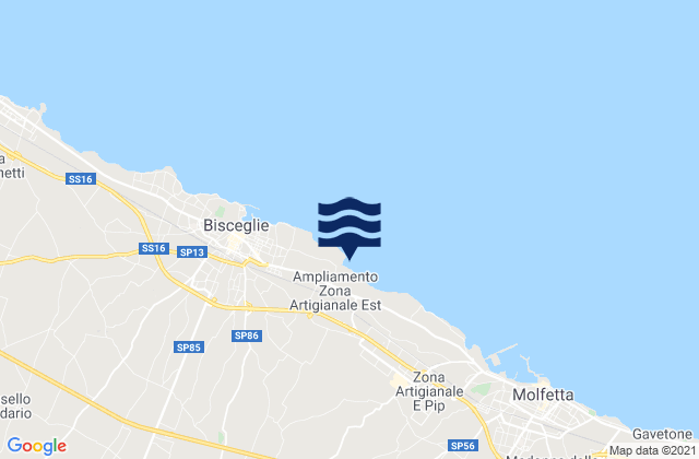 Mappa delle Getijden in Ruvo di Puglia, Italy