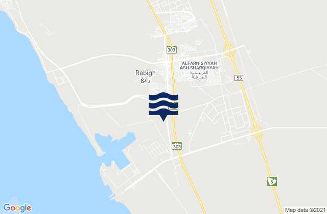 Mappa delle Getijden in Rābigh, Saudi Arabia