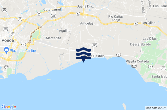 Mappa delle Getijden in Sabana Llana Barrio, Puerto Rico