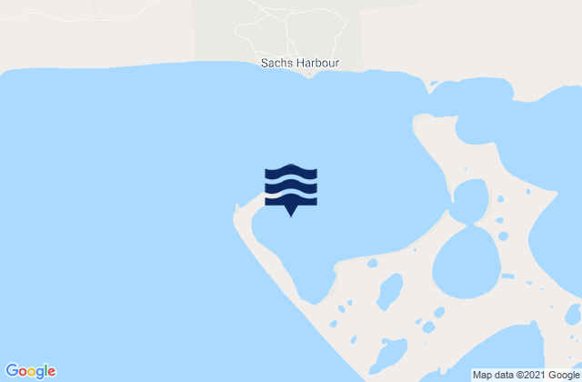 Mappa delle Getijden in Sachs Harbour, United States
