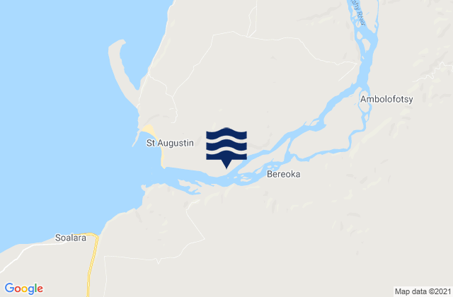 Mappa delle Getijden in Saint Augustin, Madagascar