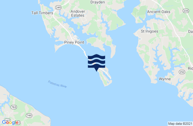 Mappa delle Getijden in Saint George Island Beach, United States