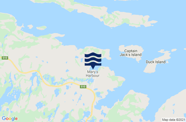 Mappa delle Getijden in Saint Mary's Harbour, Canada