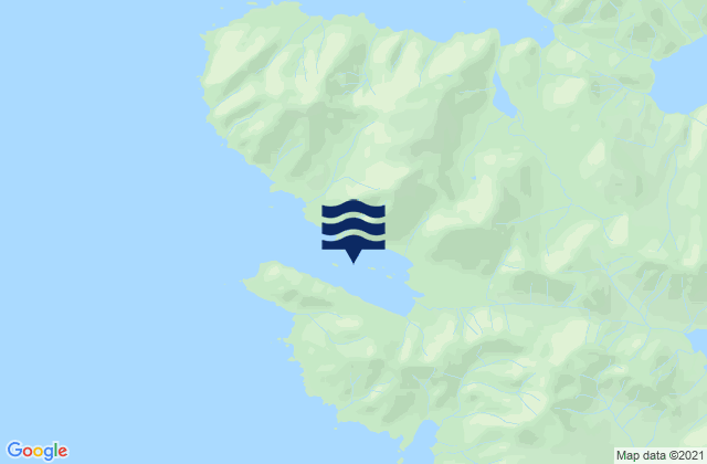 Mappa delle Getijden in Sakie Bay, United States