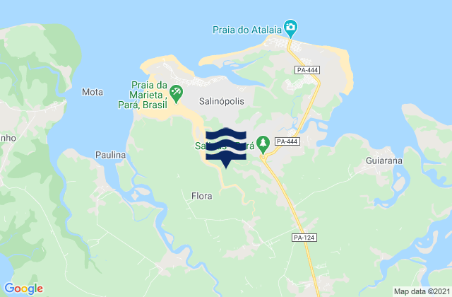 Mappa delle Getijden in Salinópolis, Brazil