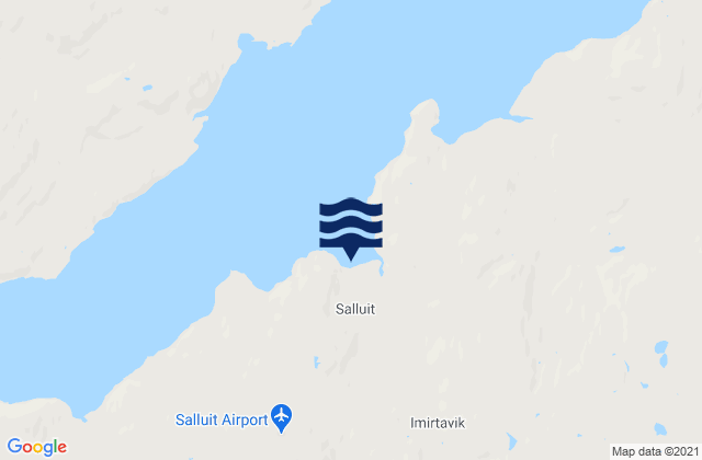 Mappa delle Getijden in Salluit, Canada