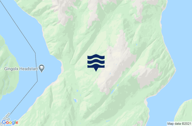 Mappa delle Getijden in Salmon Cove, United States
