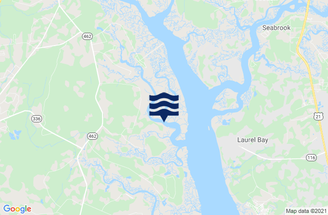 Mappa delle Getijden in Salvesbarg Landing West Branch Boyds Creek, United States