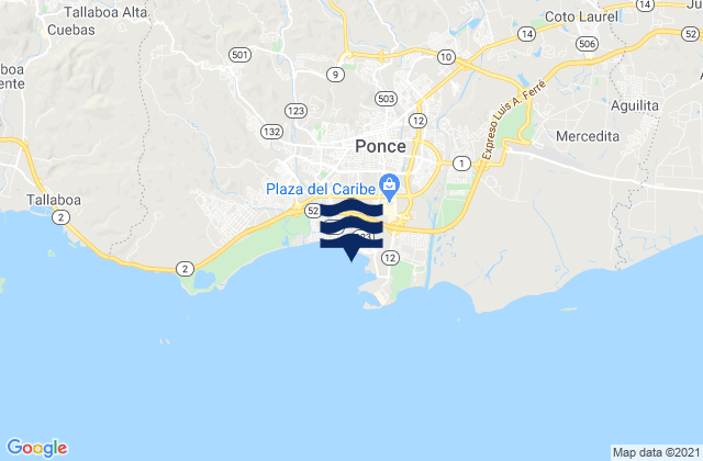 Mappa delle Getijden in San Antón Barrio, Puerto Rico