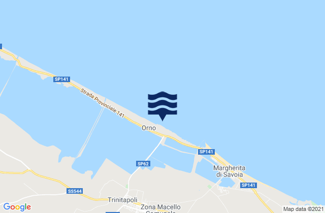 Mappa delle Getijden in San Ferdinando di Puglia, Italy