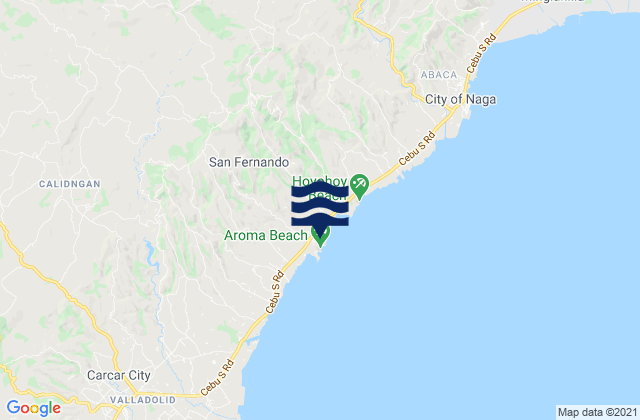 Mappa delle Getijden in San Fernando, Philippines
