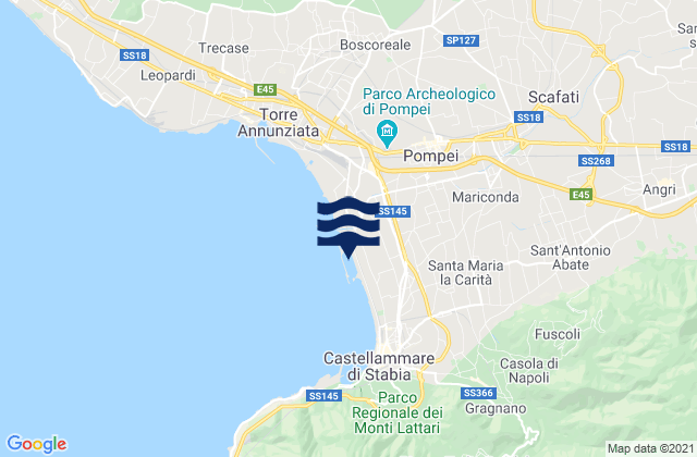 Mappa delle Getijden in San Marzano sul Sarno, Italy